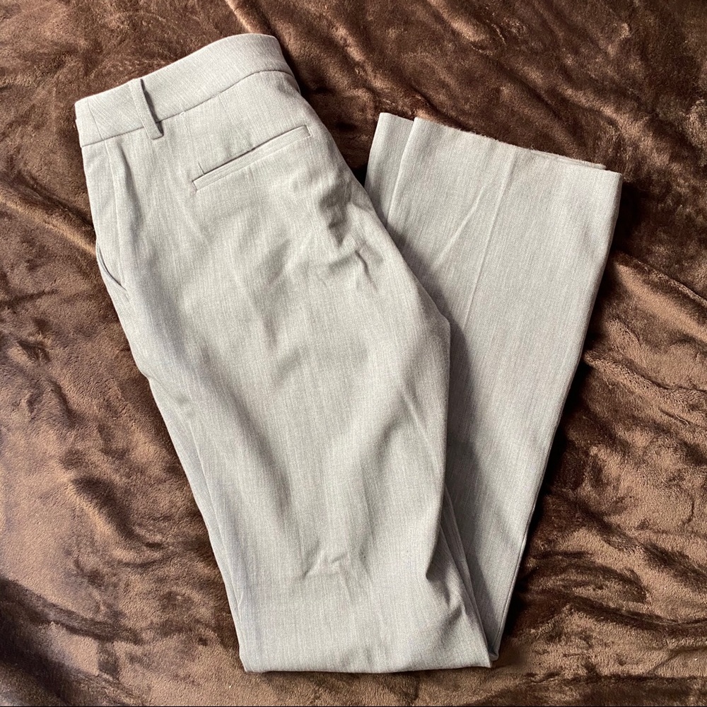 Grey Bootcut Columnist Pants